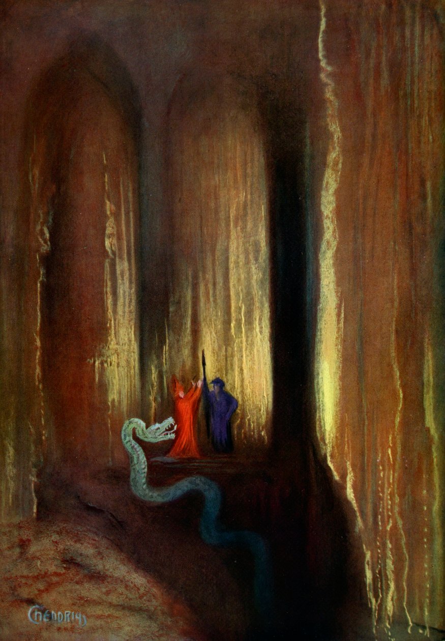 "Dark Cavern", 1906 av Unbekannt