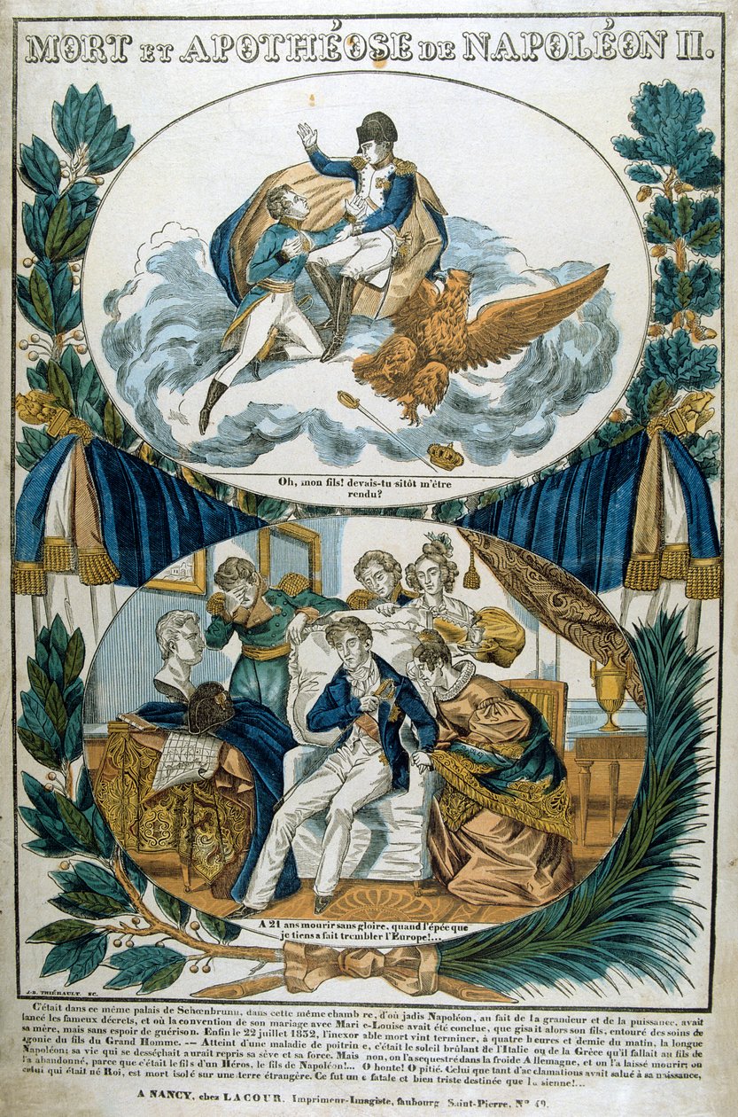 Napoleon II:s död och apoteos, 1800-talet av Unbekannt