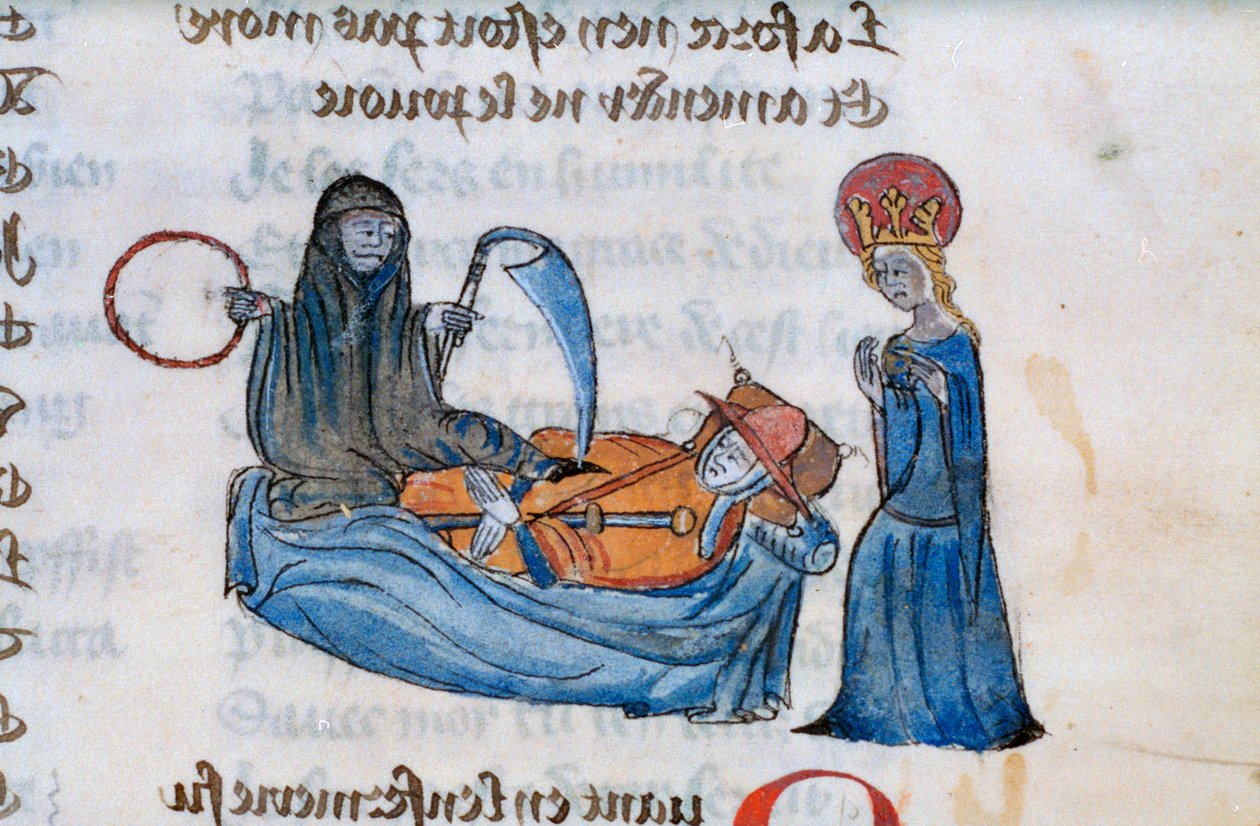 Död och döende, 1300-talet av Unbekannt