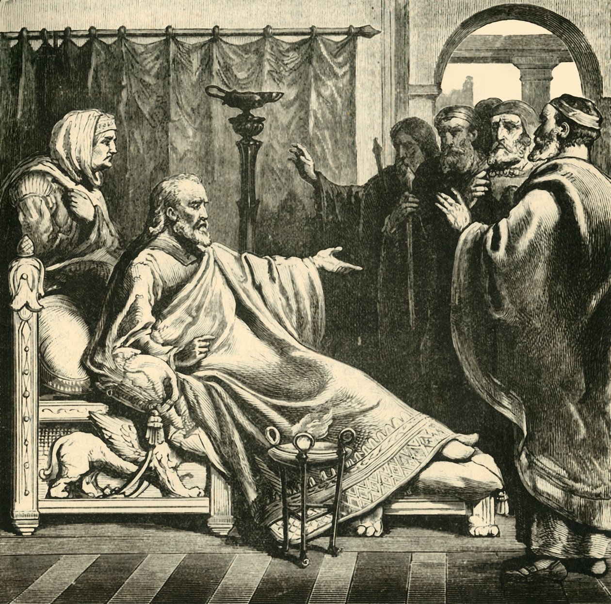 Augustus död, 1890. av Unbekannt
