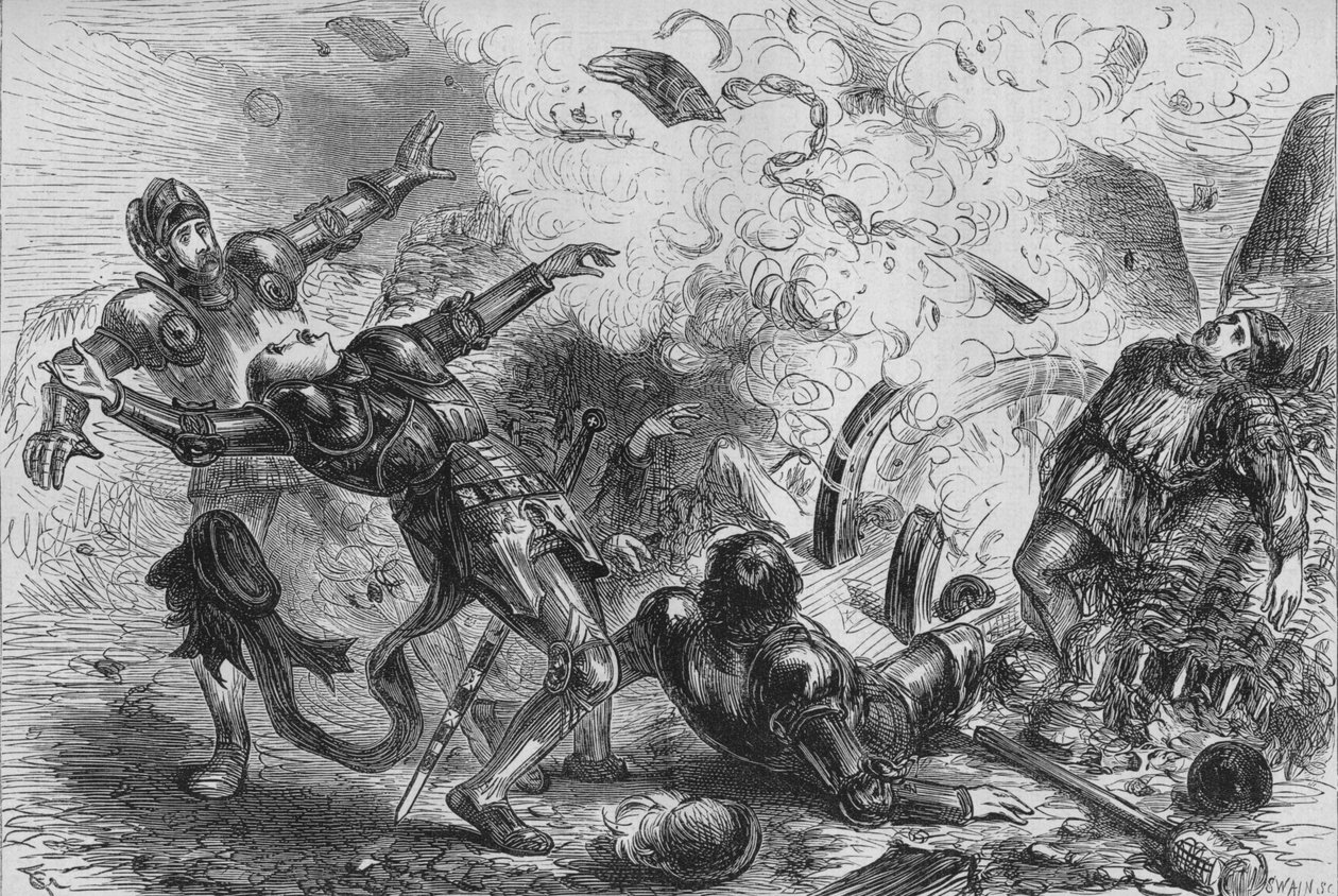 James II:s död. av Skottland, c1880 av Unbekannt