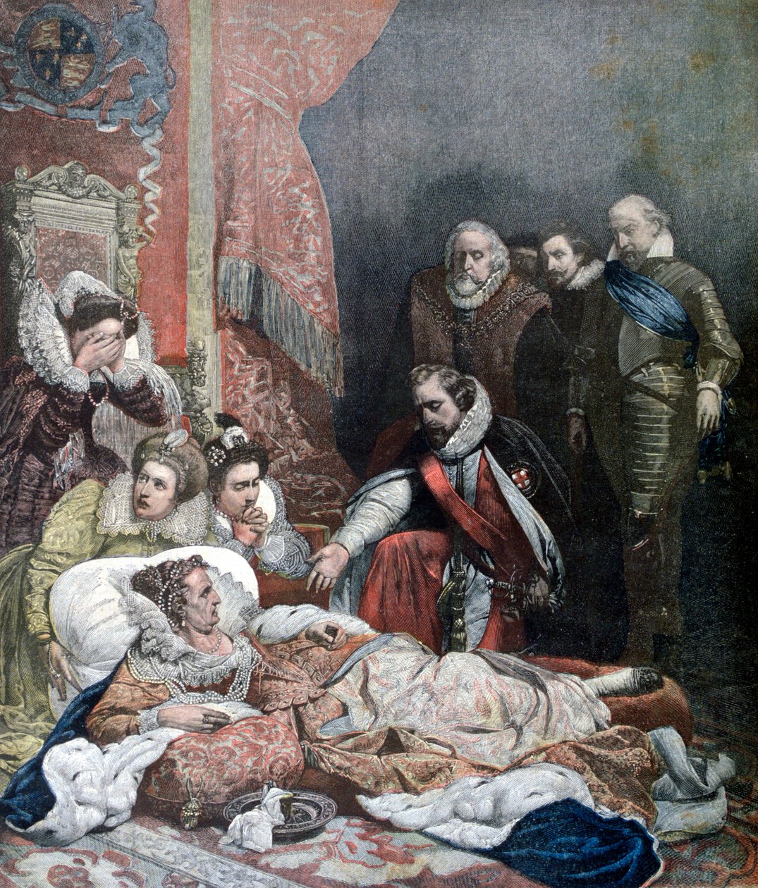 Drottning Elizabeths död 1892 av Unbekannt