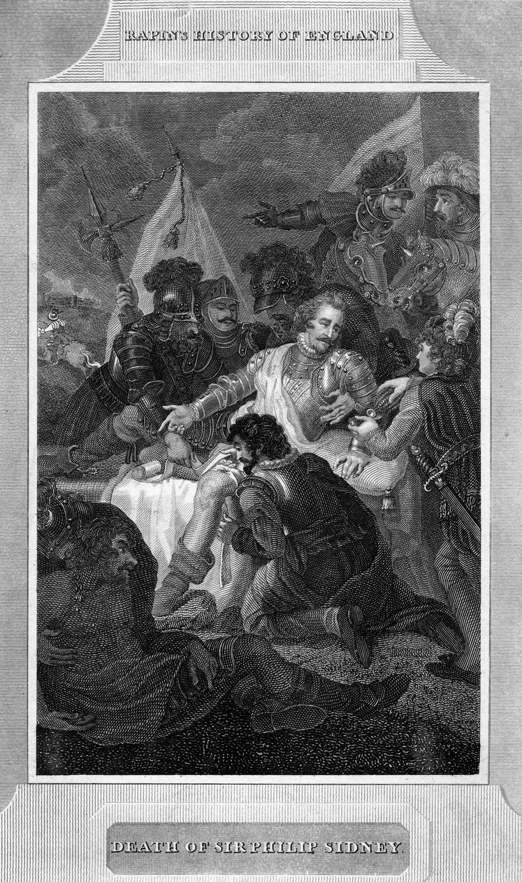 Sir Philip Sydneys död, 1586 c1815 av Unbekannt