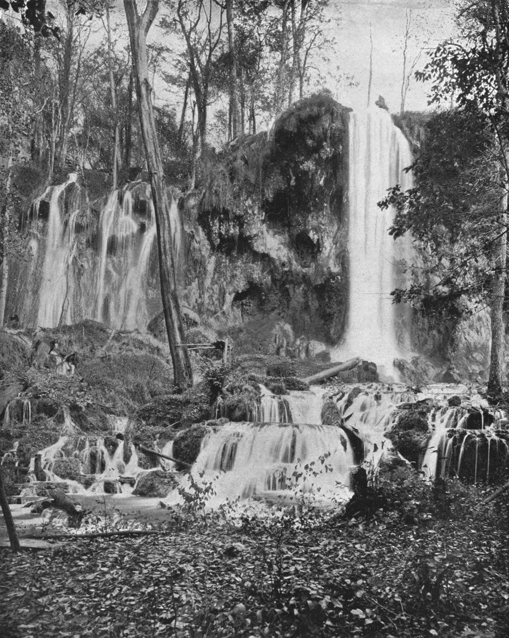 Deer Lick Falls, Mineral Springs, Virginia, USA, c1900. av Unbekannt