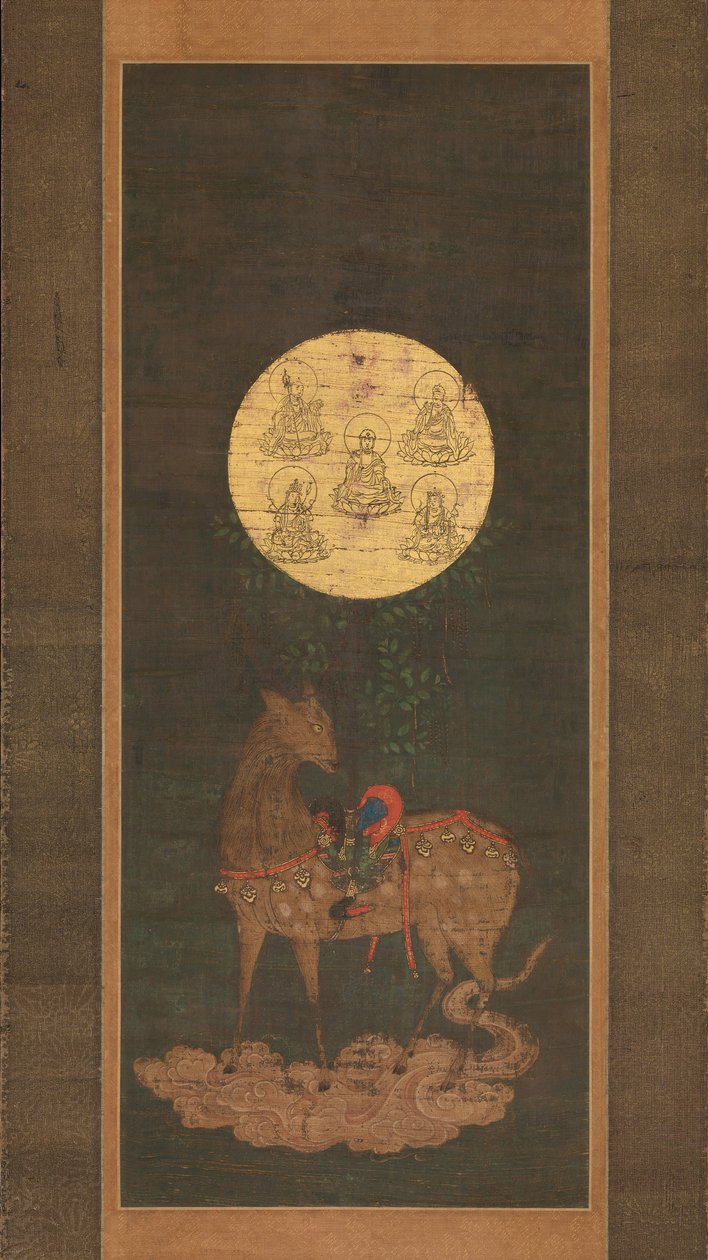 Deer Mandala av Kasuga Shrine, sent 1300-tal. av Unbekannt