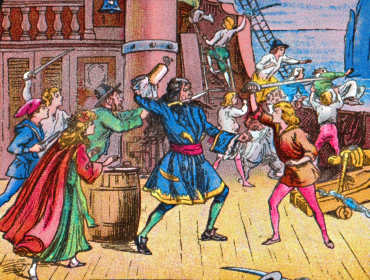 Piraternas nederlag, c1905 av Unbekannt