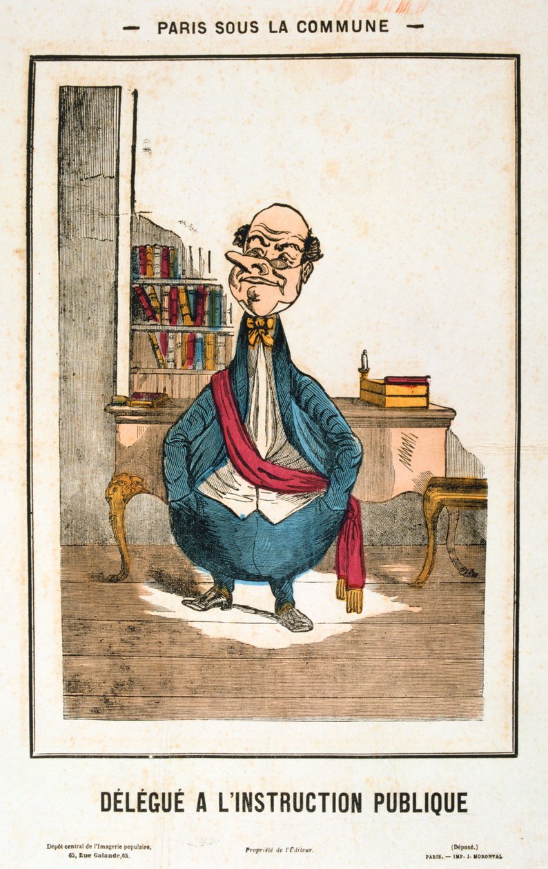 Delegat för allmän undervisning, Paris kommun, 1871 av Unbekannt