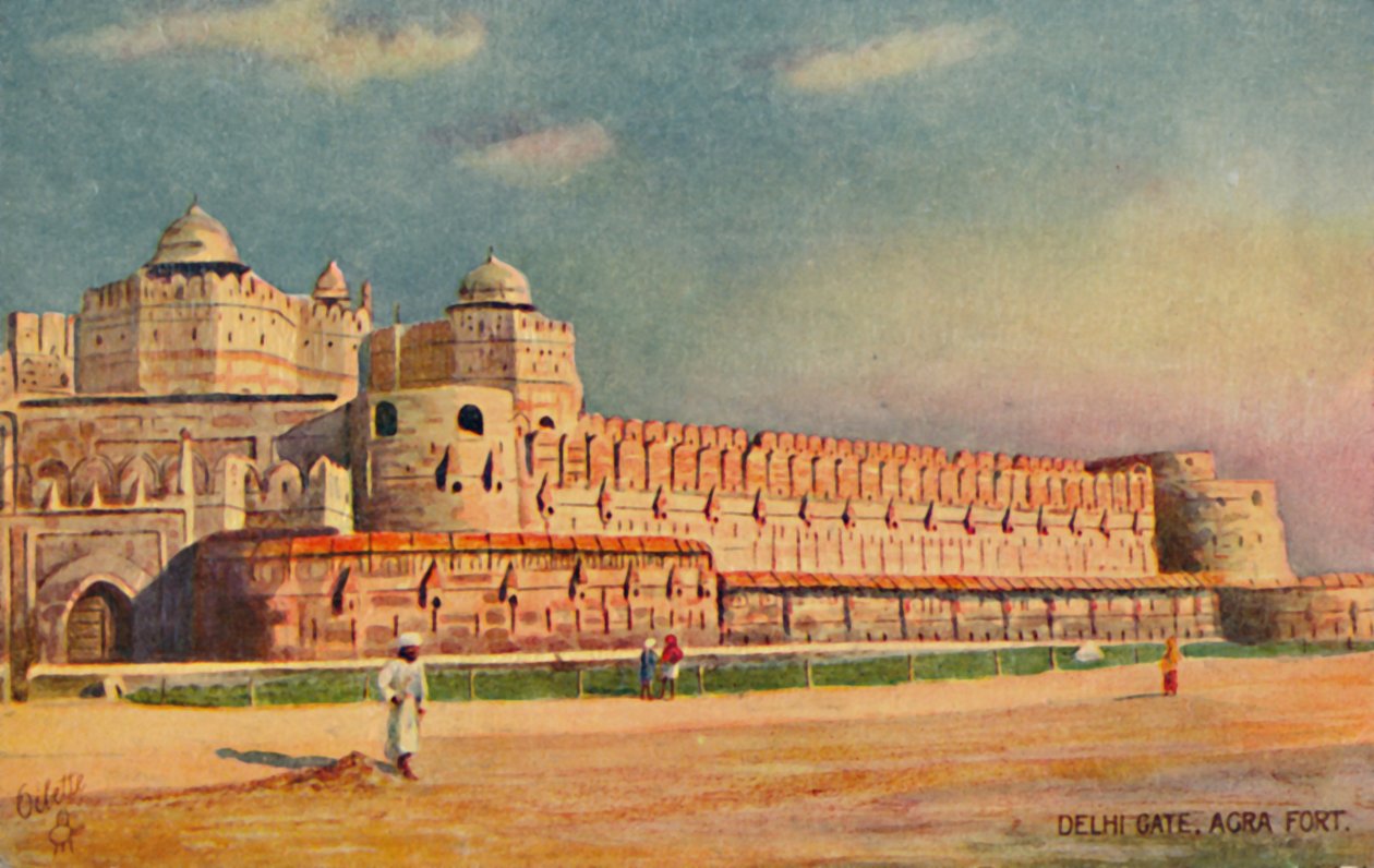 Delhi Gate, Agra Fort. av Unbekannt