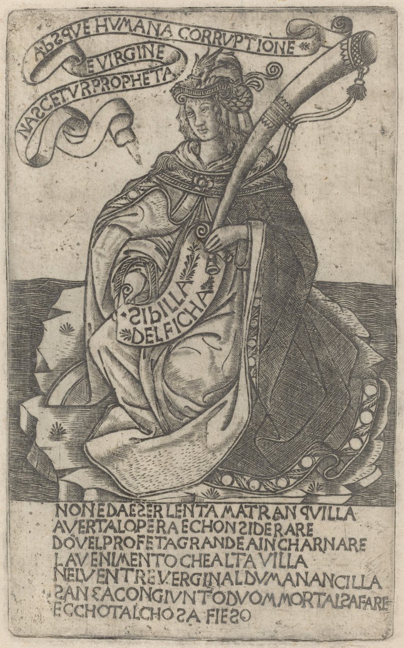 Delphian Sibyll, tidigt 1400-tal. av Unbekannt