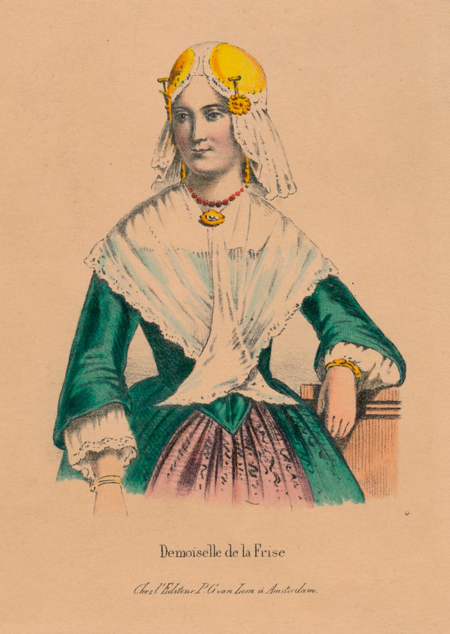 Damsel of Friesland, 1850-talet. av Unbekannt