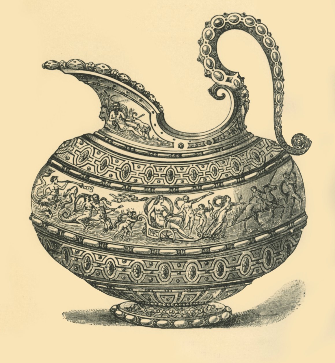 Design för en kanna, 1881. av Unbekannt