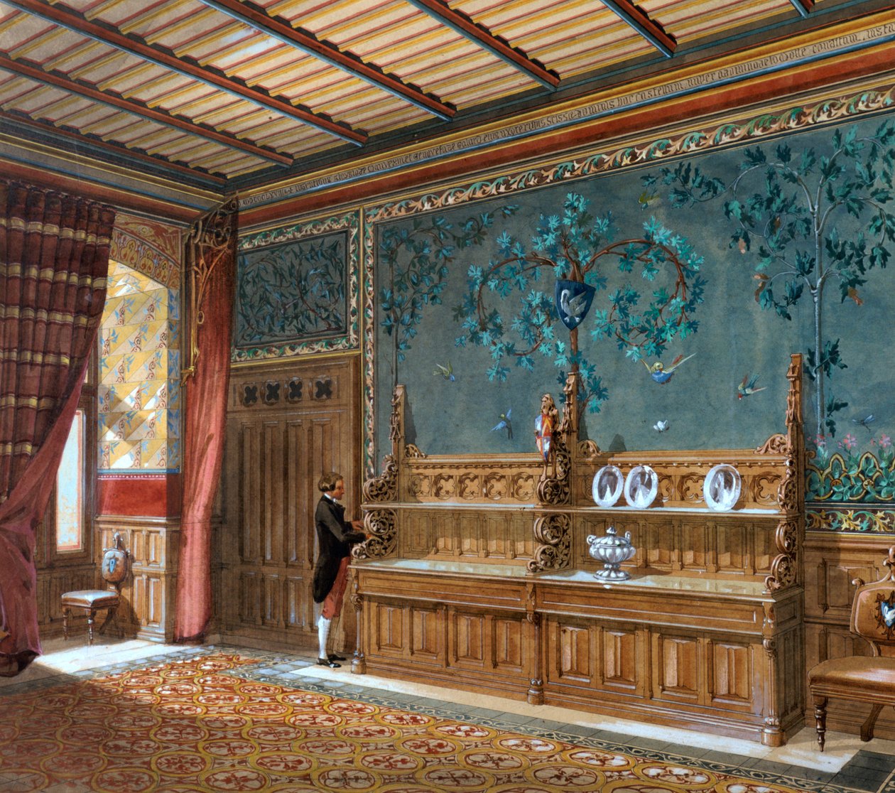 Design för en interiör, 1868 av Unbekannt