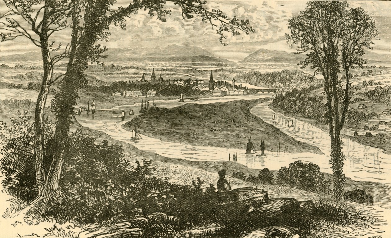 Avlägsen utsikt över Perth, 1898. av Unbekannt
