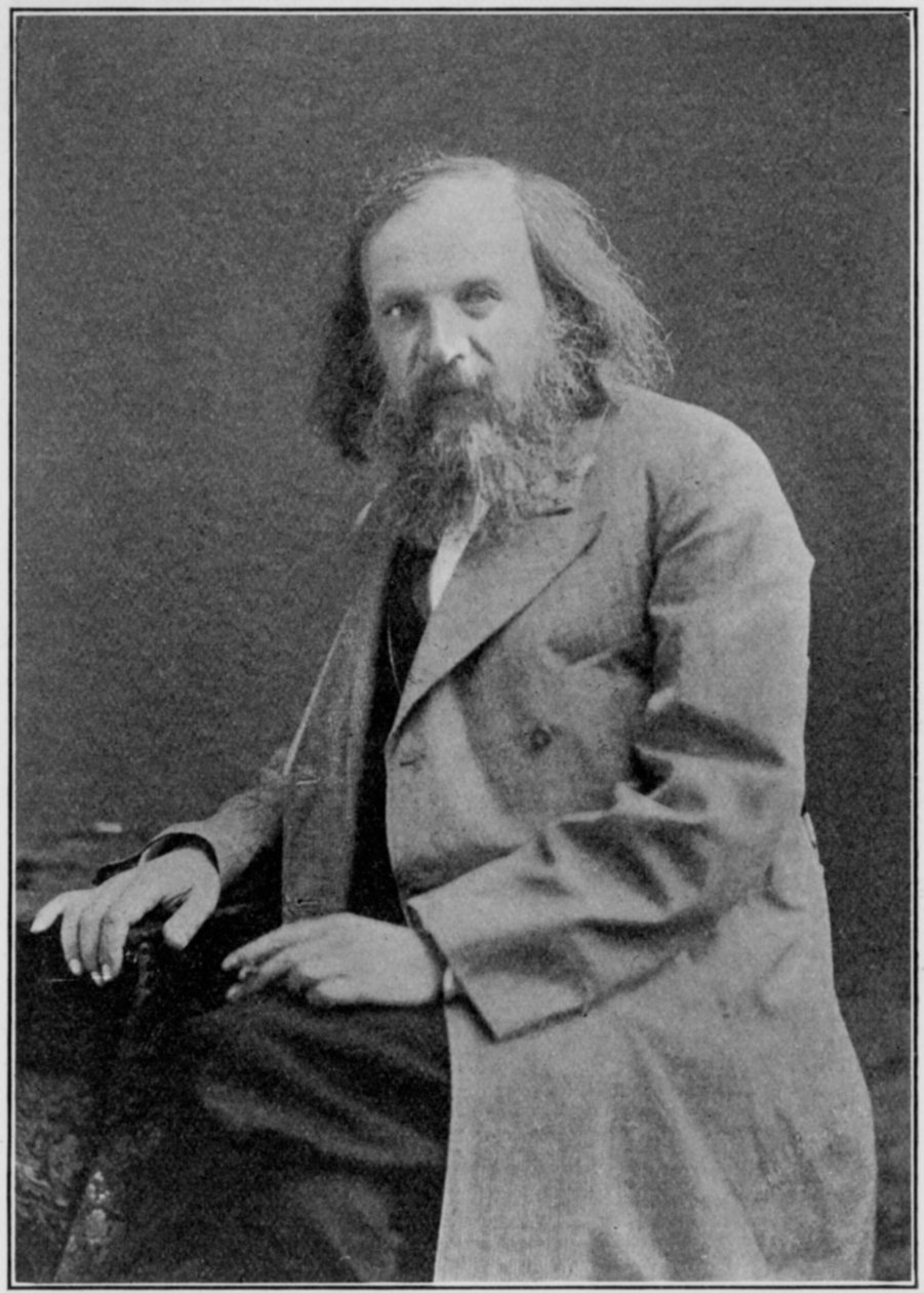 Dmitri Ivanovich Mendeleev 1834-1907, rysk kemist, ca 1900-talet av Unbekannt