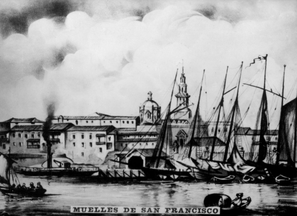 Docks of San Francisco, 1800-talet, 1920-talet av Unbekannt