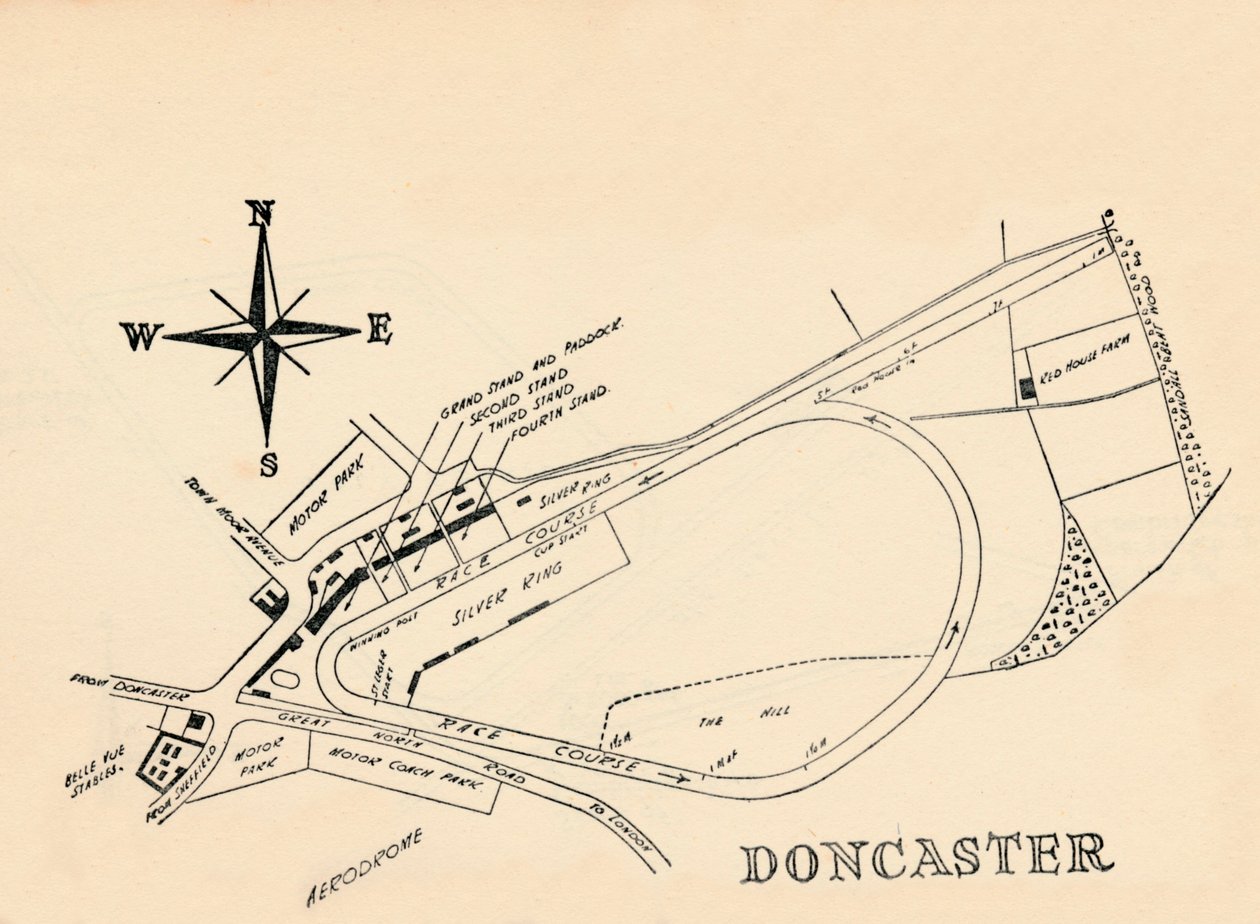 Doncaster Race Course, 1940. av Unbekannt