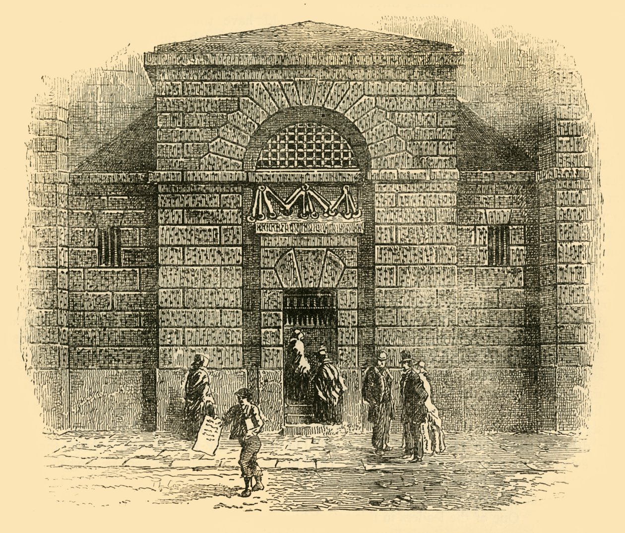 Dörren till Newgate, c1872. av Unbekannt