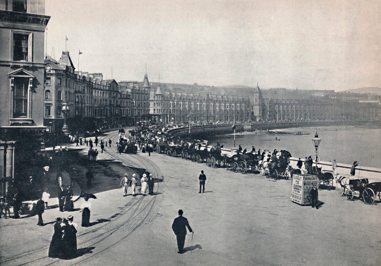 Douglas - Allmän utsikt över strandpromenaden, 1895 av Unbekannt