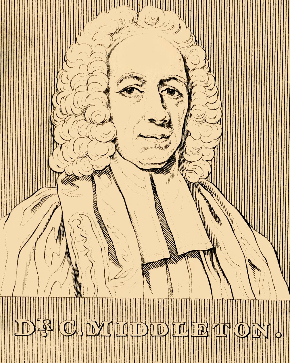 Dr. C. Middleton, 1683-1750, 1830. av Unbekannt