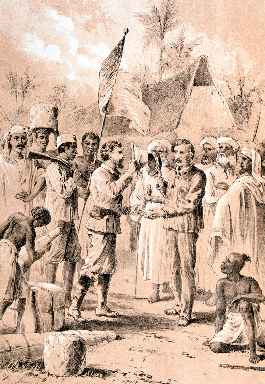 Dr Livingstone, antar jag, 10 november 1871 c1878 av Unbekannt