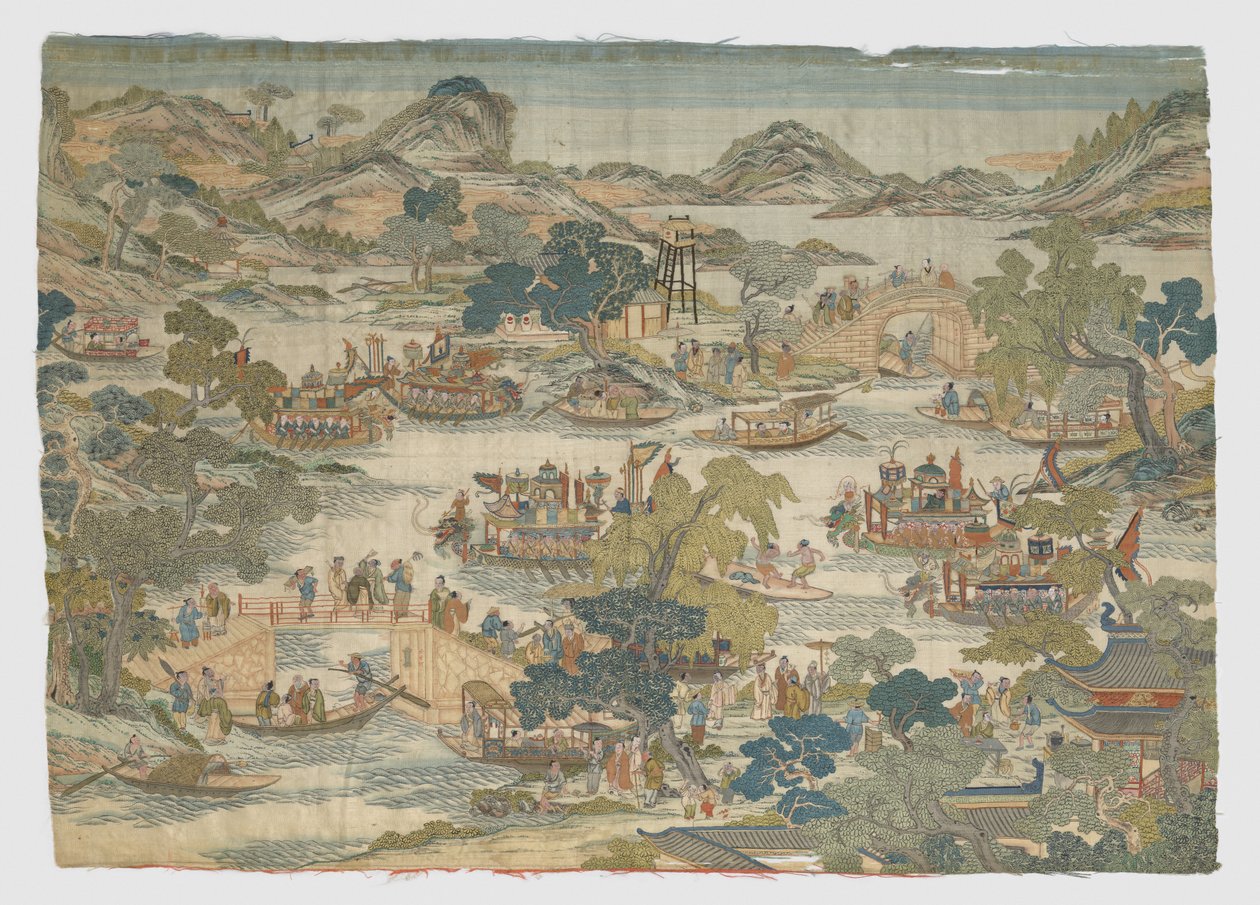 Drakbåtsfestivalföreställning, 1700-1800-talet. av Unbekannt