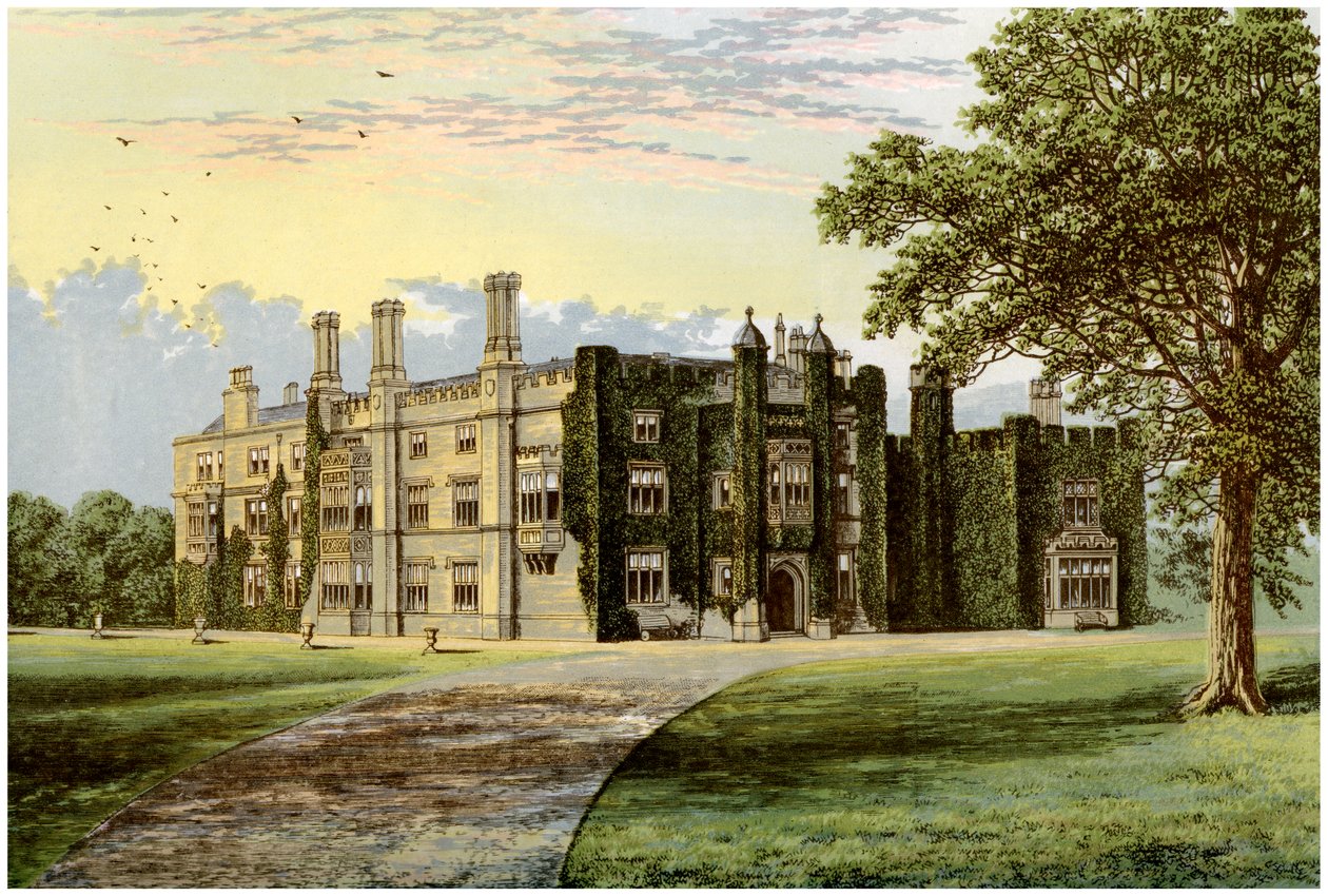 Drakelowe Hall, Derbyshire, hem för Baronet Gresley, c1880 av Unbekannt