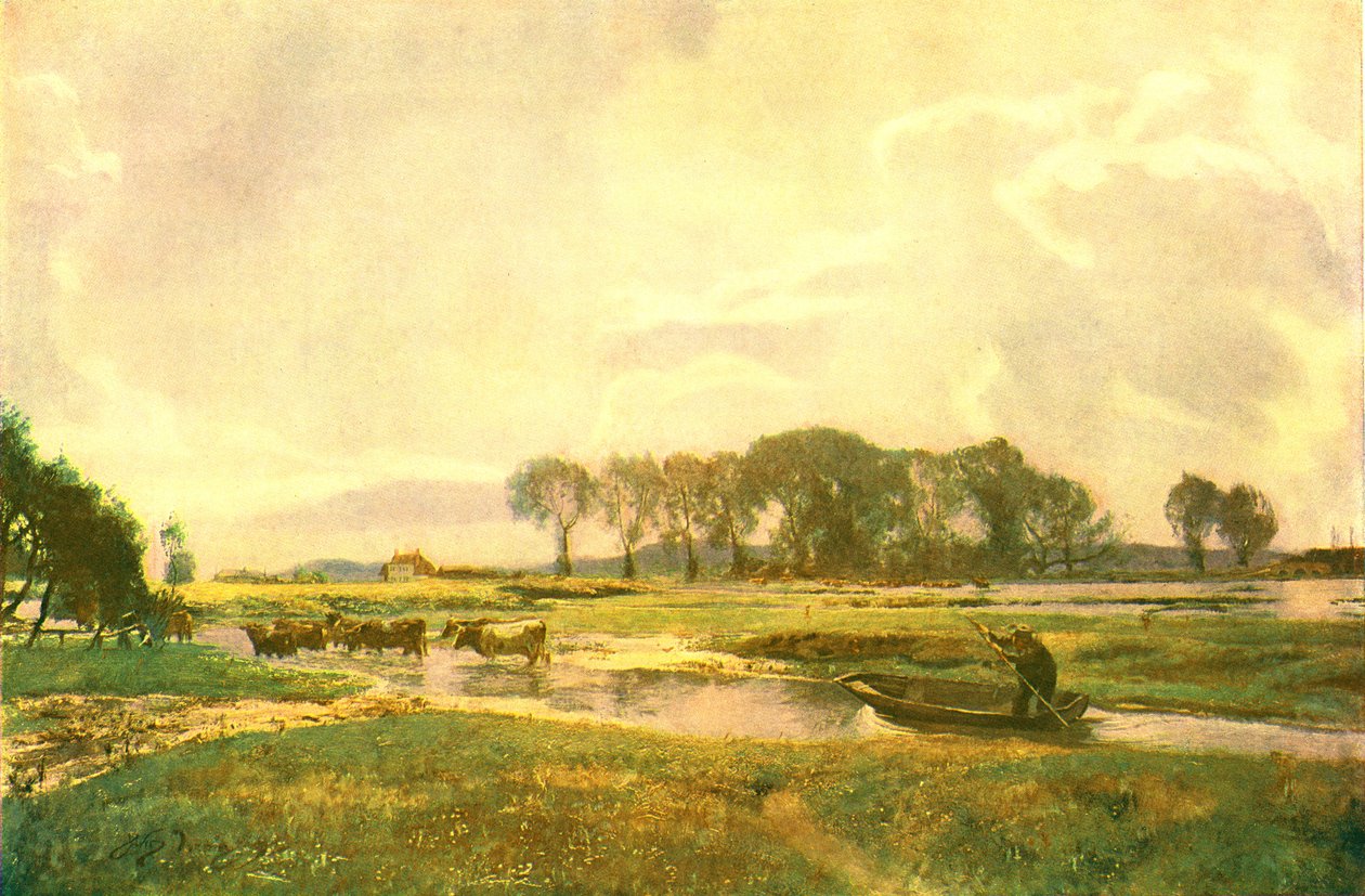 Driving The Cows, Hampshire, 1892, c1902. av Unbekannt
