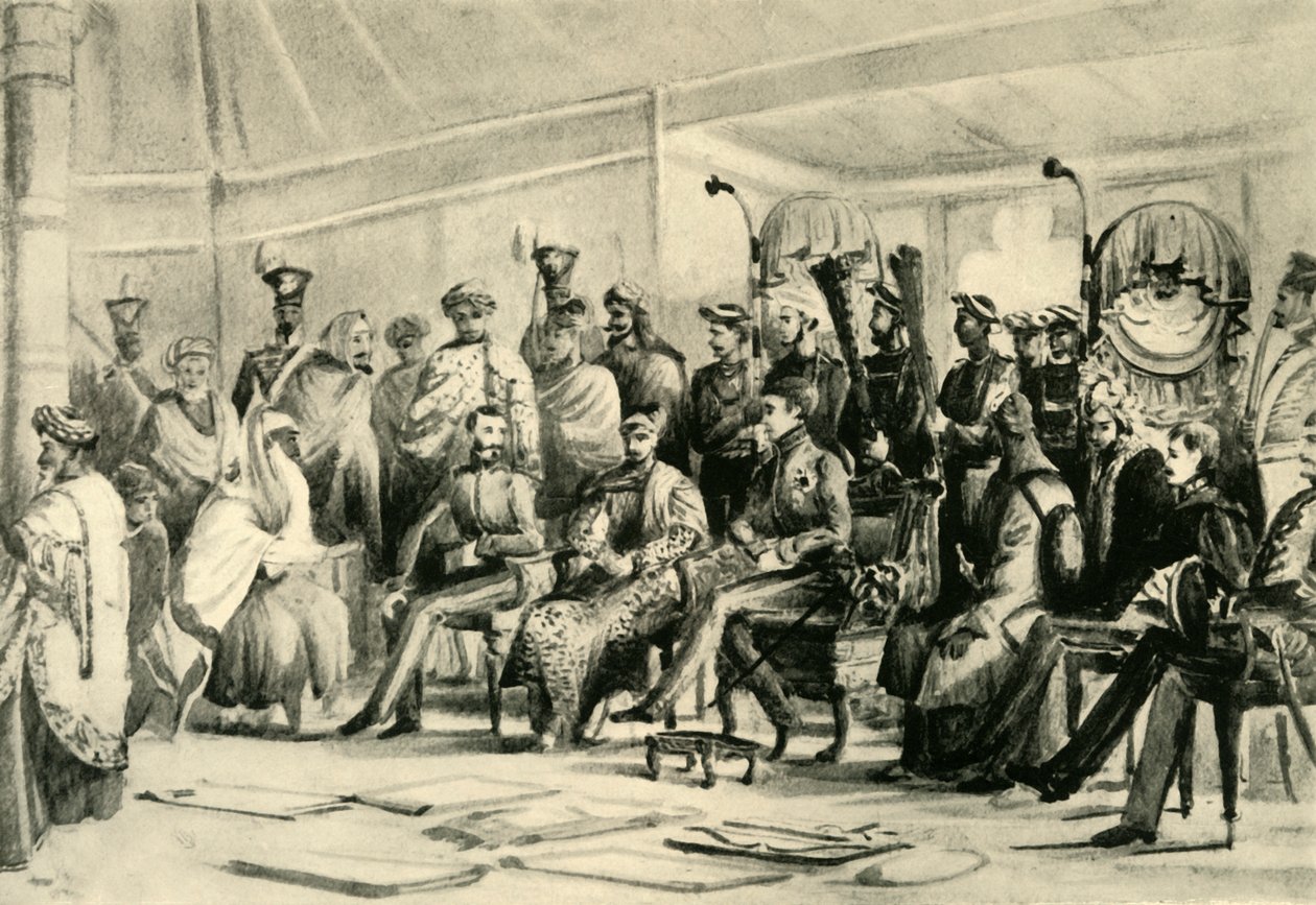 Durbar av Lord Auckland, c1836-1842, 1925. av Unbekannt