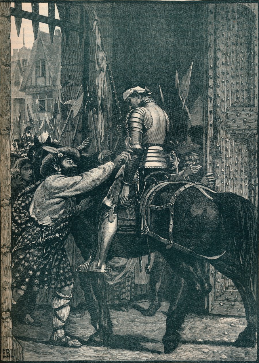 Edinburgh efter slaget vid Flodden, 1513 1905. av Unbekannt