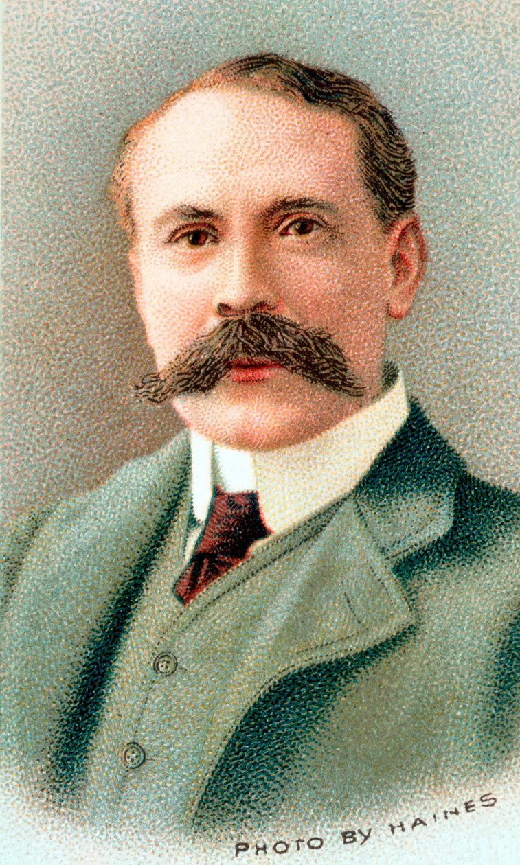 Edward Elgar, engelsk kompositör, 1912. av Unbekannt