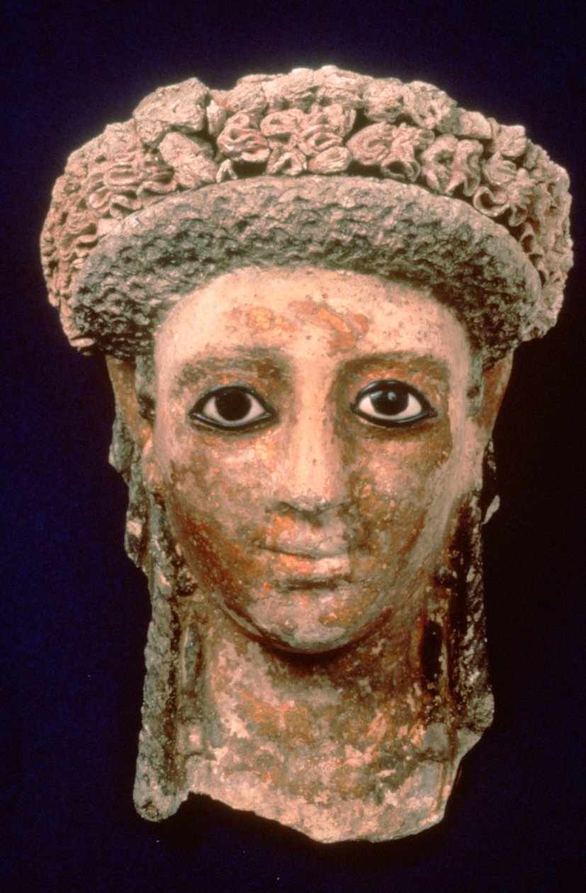 Egyptiskt huvud, 75-100 e.Kr av Unbekannt