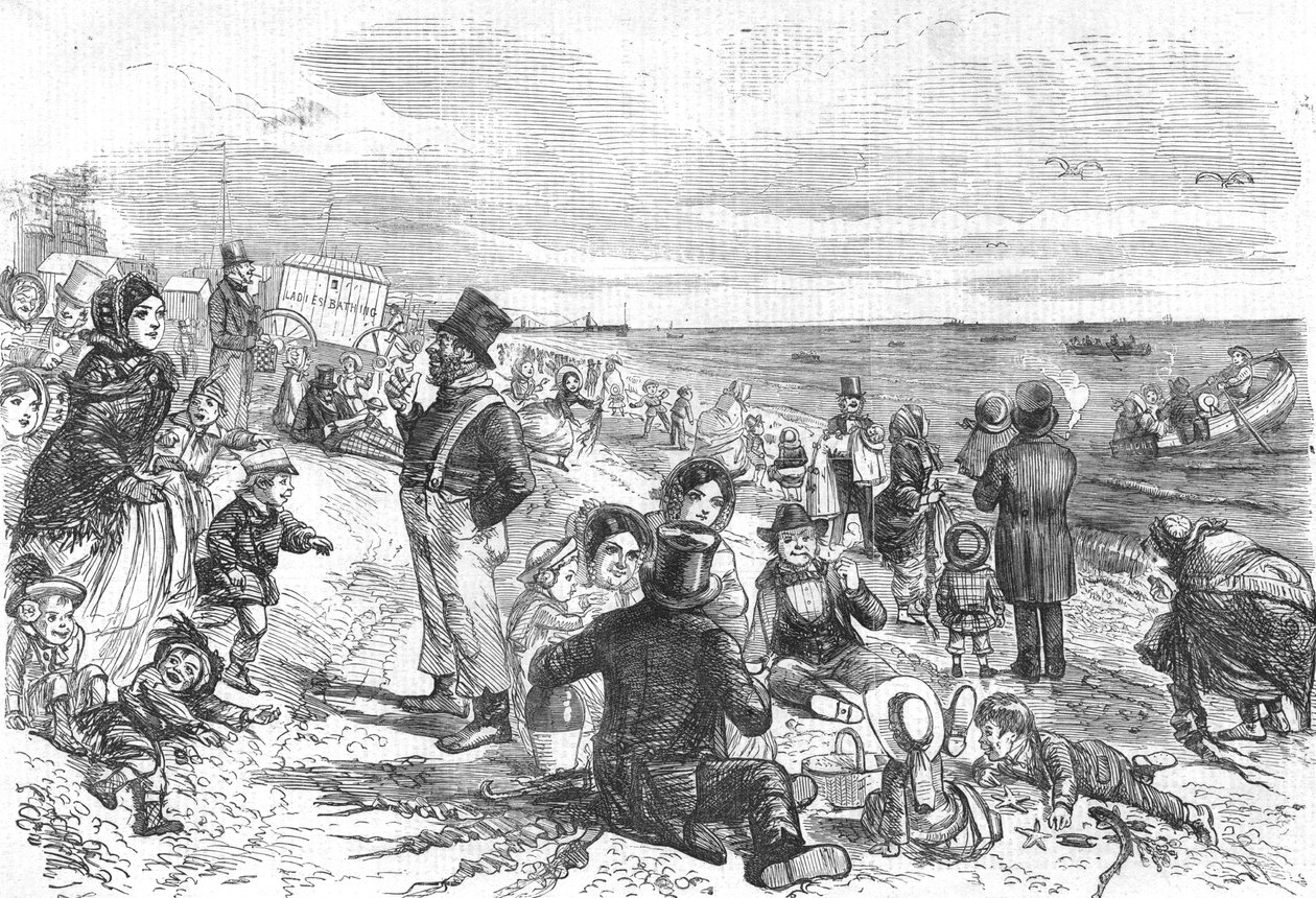 Åtta timmar vid havet, 1856 av Unbekannt