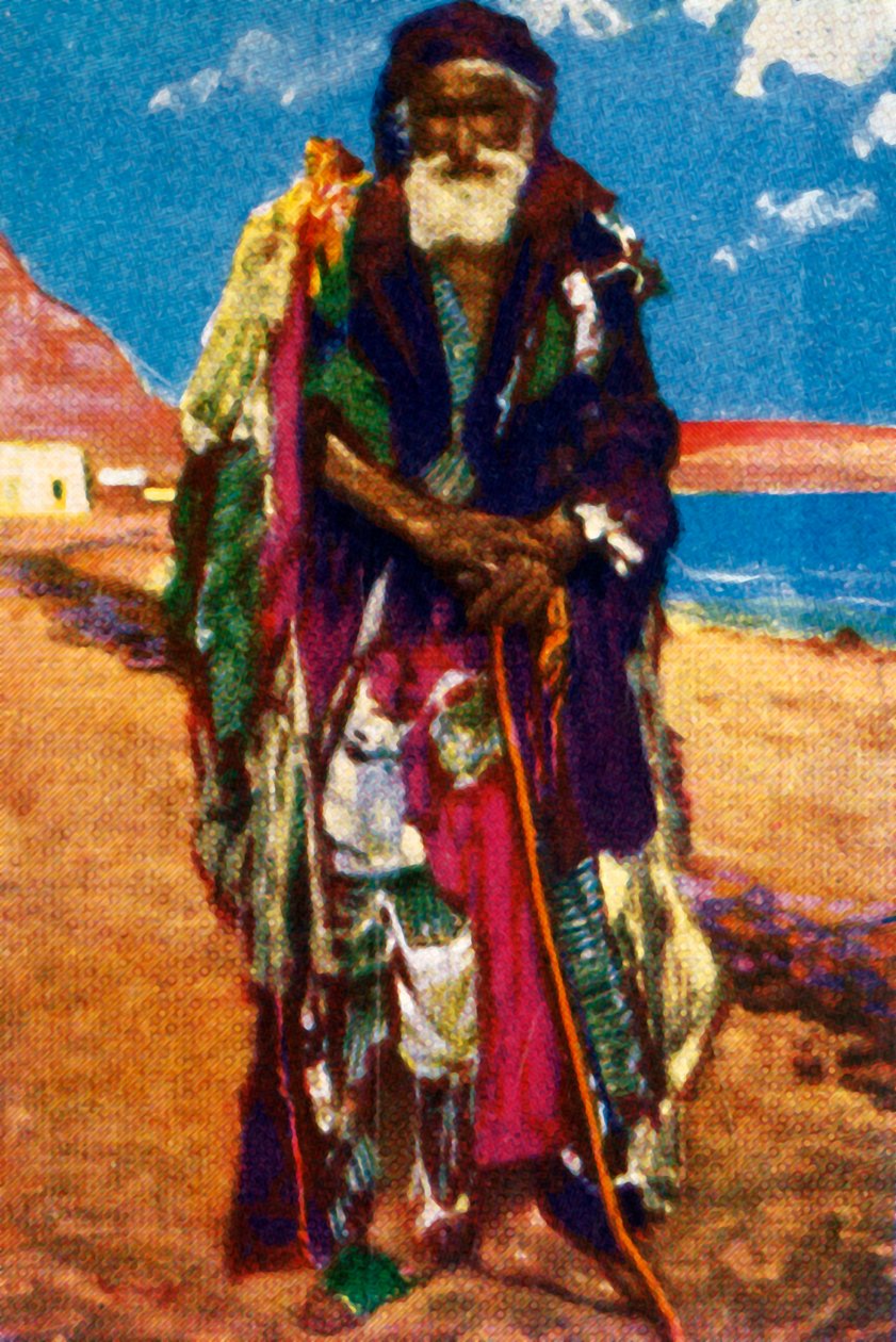 Äldre tiggare, Egypten, c1928. av Unbekannt