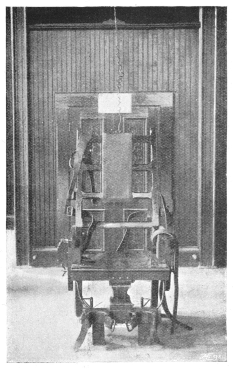 Elektrisk stol, 1898 av Unbekannt