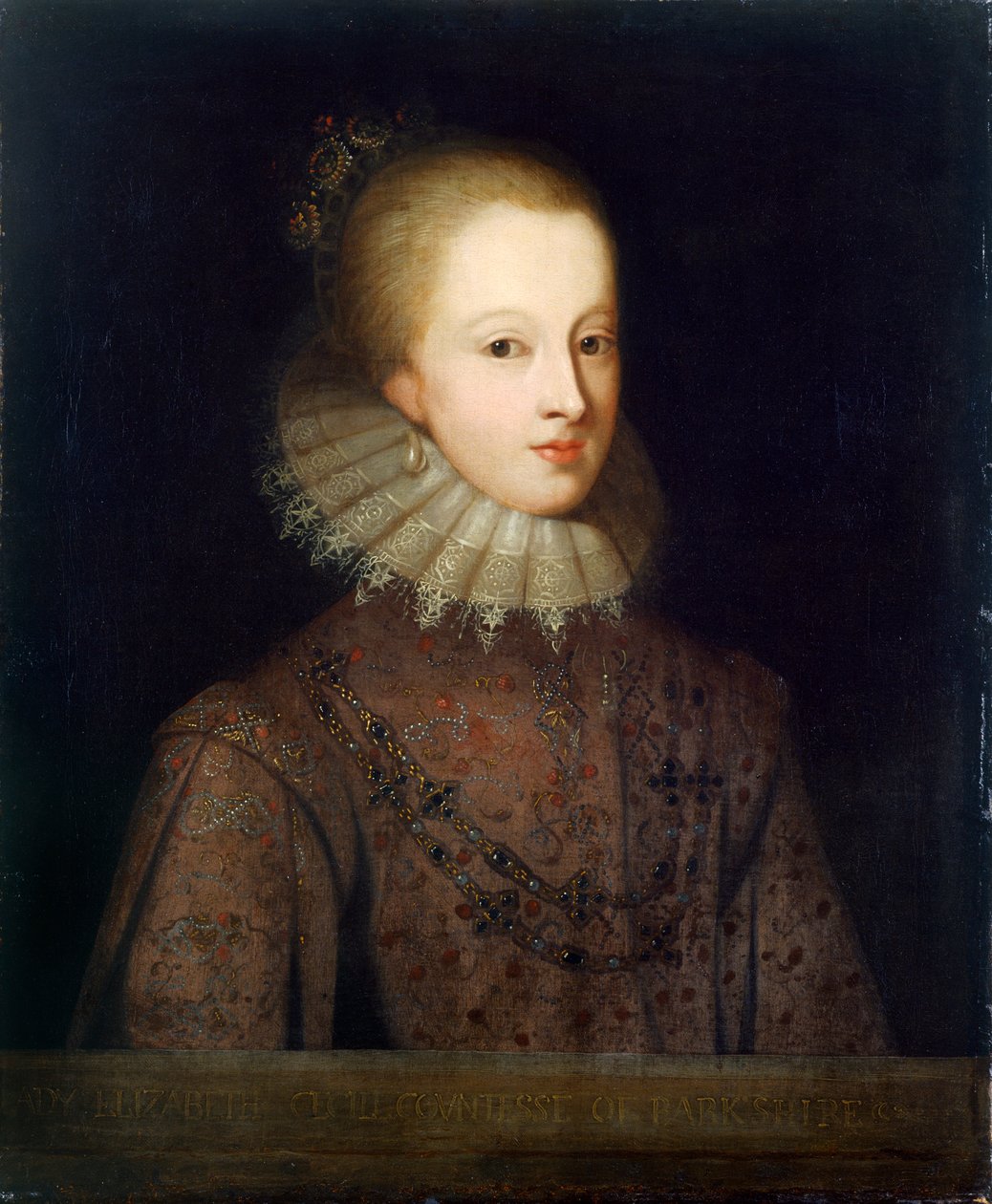 Elizabeth Cecil, grevinna av Berkshire, sent 1600-tal av Unbekannt