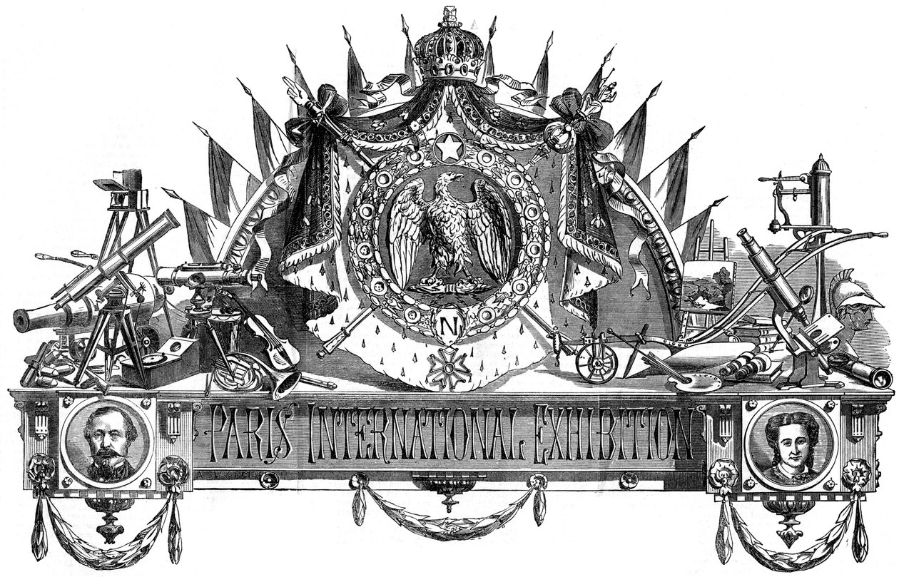 Emblem för Paris internationella utställning, 1867 av Unbekannt