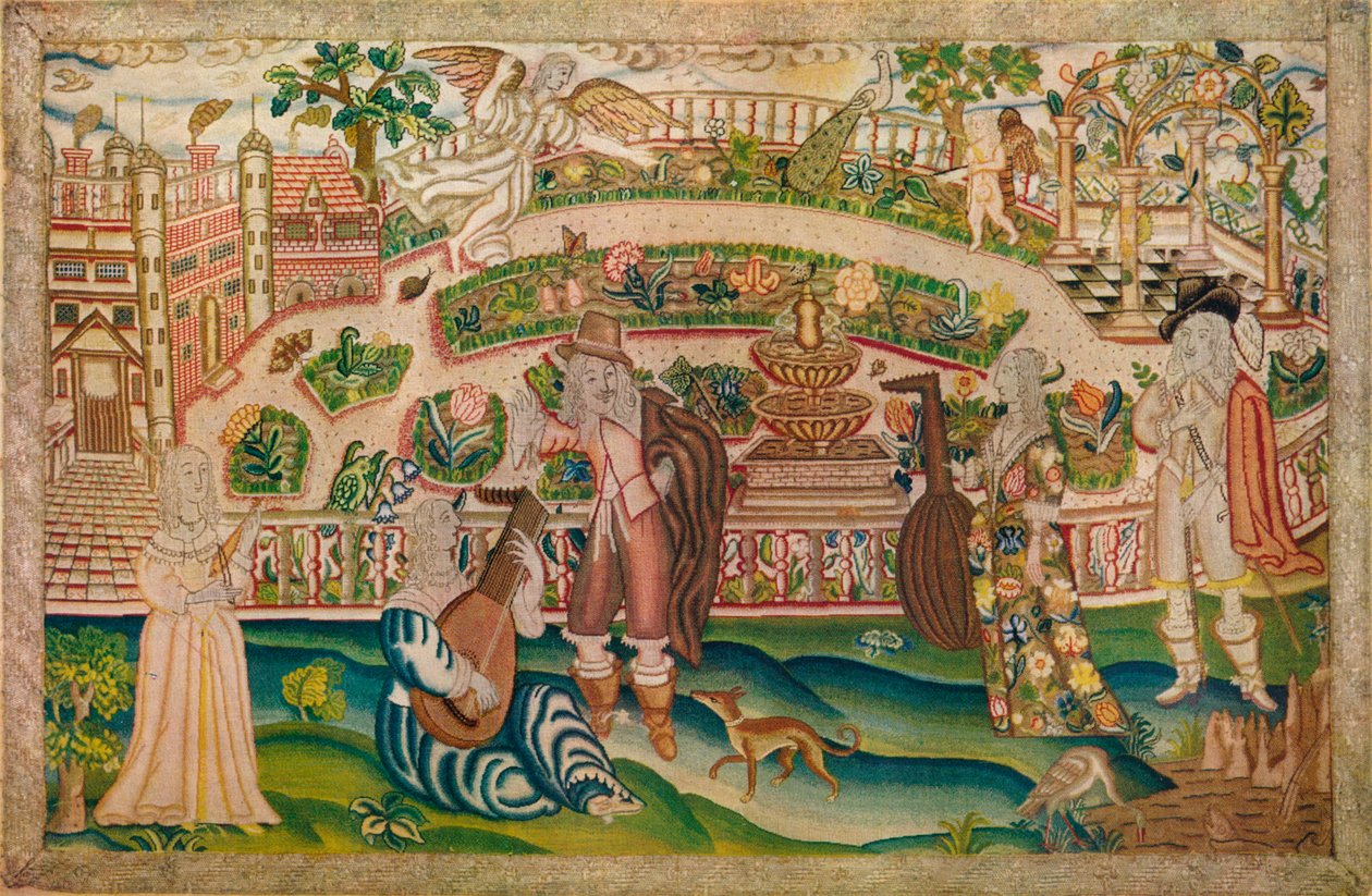 Broderad bild, 1600-talet, 1929 av Unbekannt
