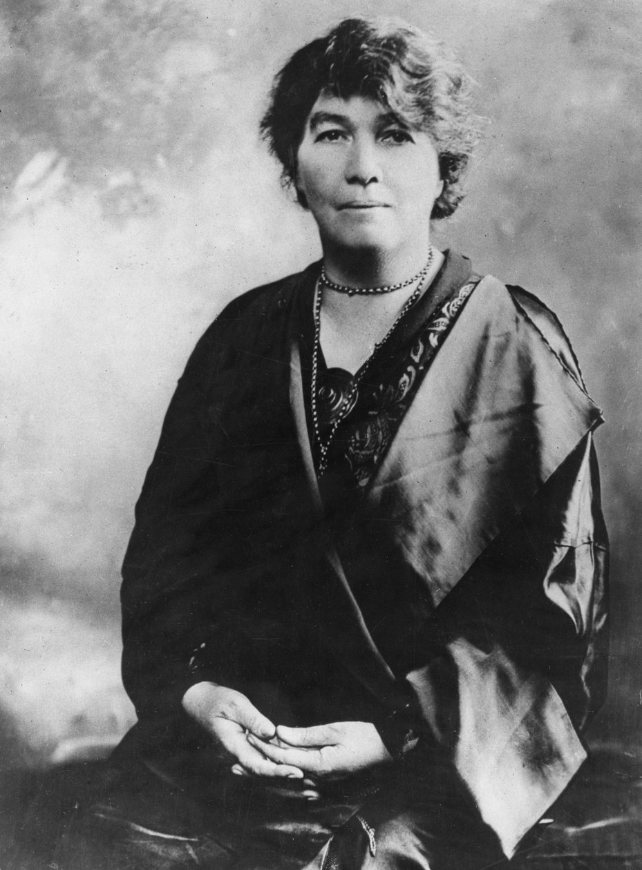 Emmeline Pethick-Lawrence 1867-1954, brittisk suffragette, tidigt 1900-tal av Unbekannt