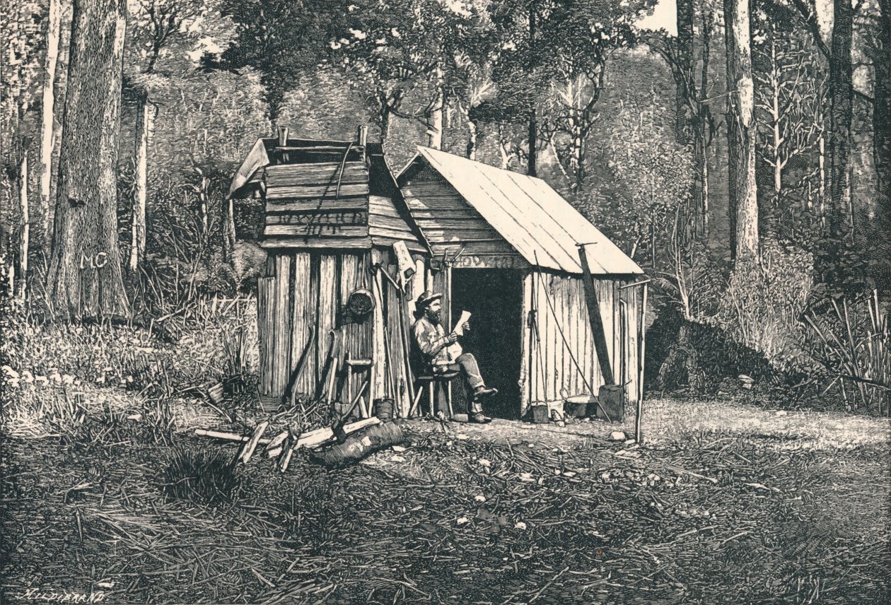 Encampment of Australian Squatters, 1896 av Unbekannt