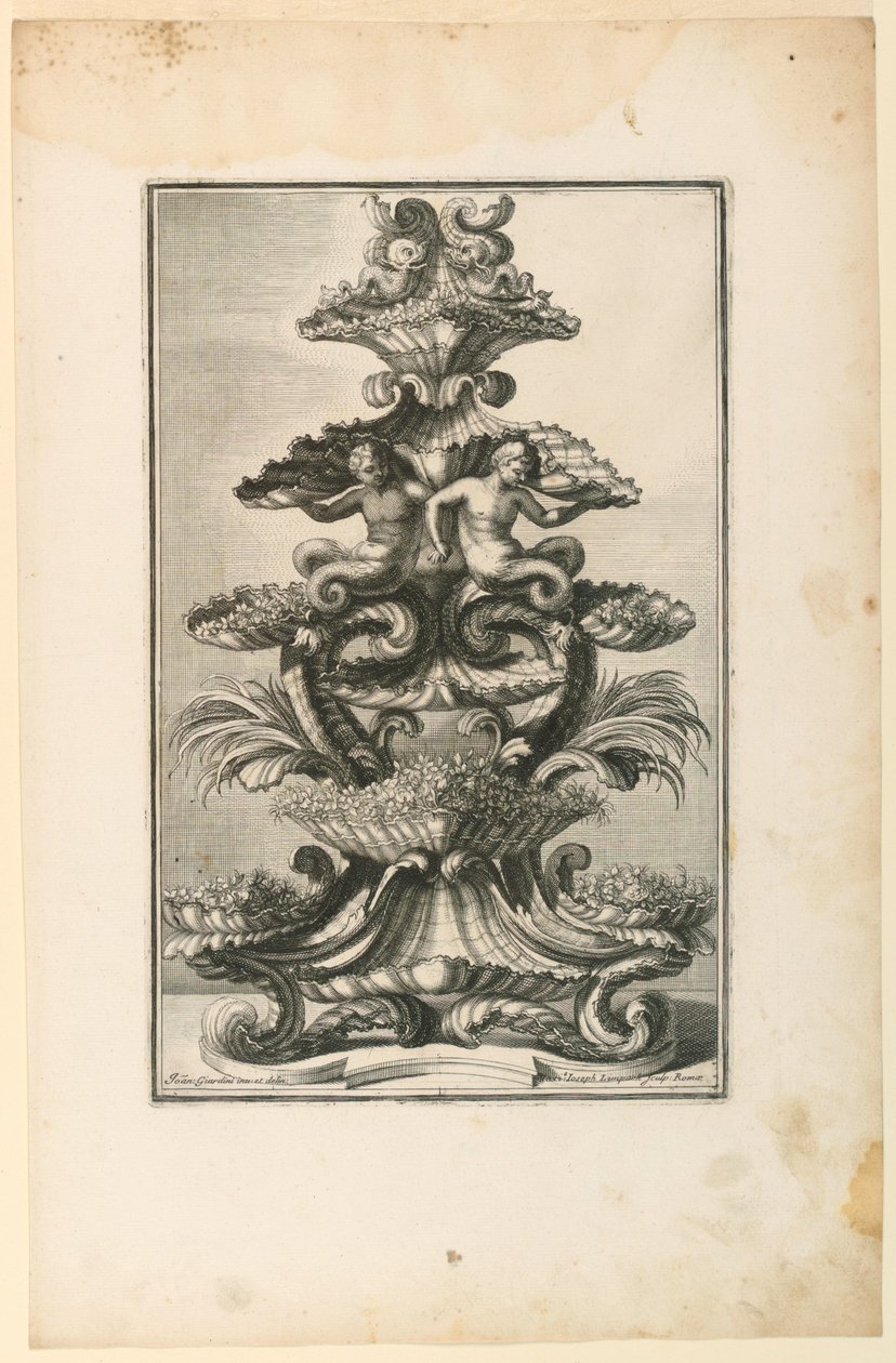 Epergne, från Drawings By av Unbekannt