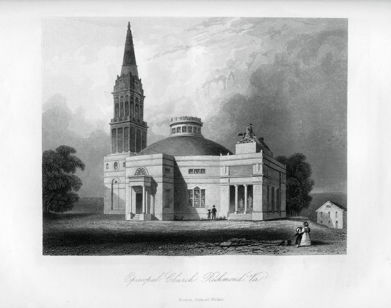Episcopal Church, Richmond, Virginia, USA, 1855 av Unbekannt