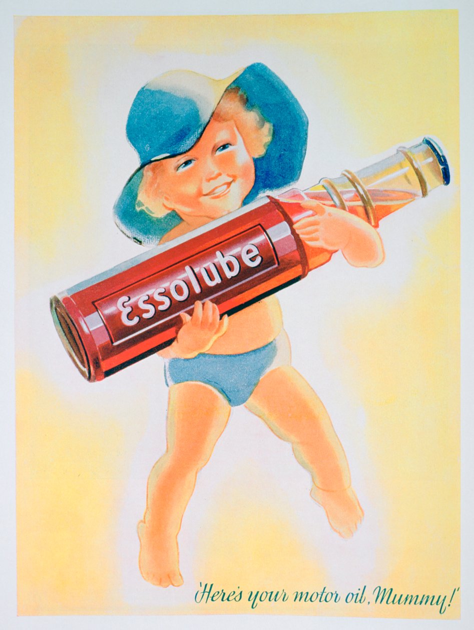 Essolube motorolja annons, 1935 av Unbekannt