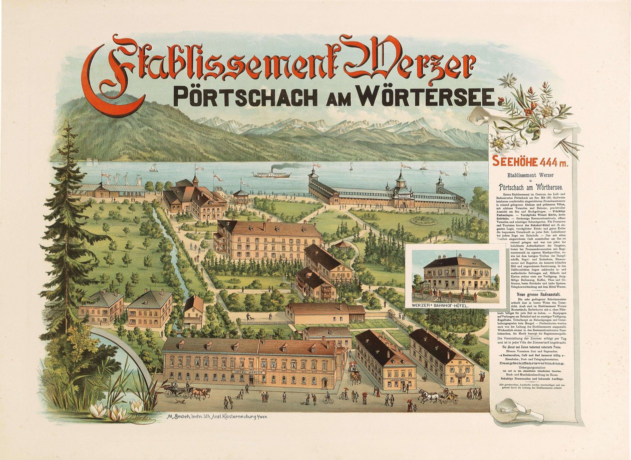 Anläggning Werzer - Pörtschach am Wörthersee, ca. 1890 av Unbekannt