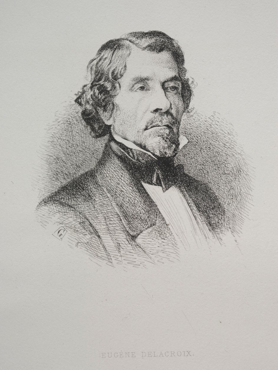 Eugene Delacroix, 1800-talet. av Unbekannt