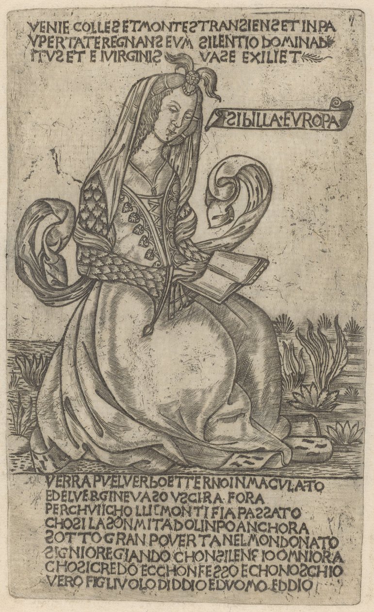 European Sibyll, tidigt 1400-tal. av Unbekannt