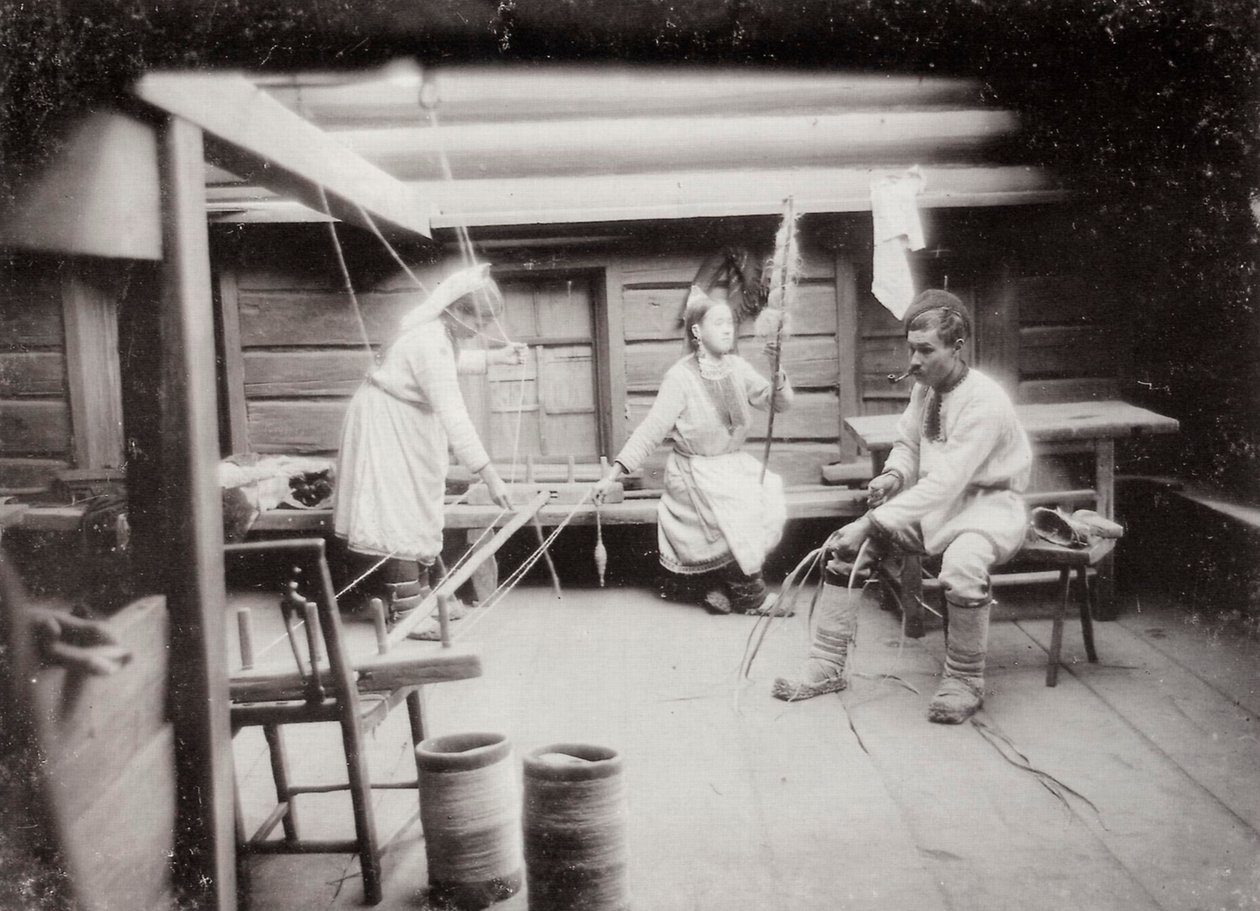 Mari-folkets vardag, Ryssland, c1880-c1890-talet av Unbekannt