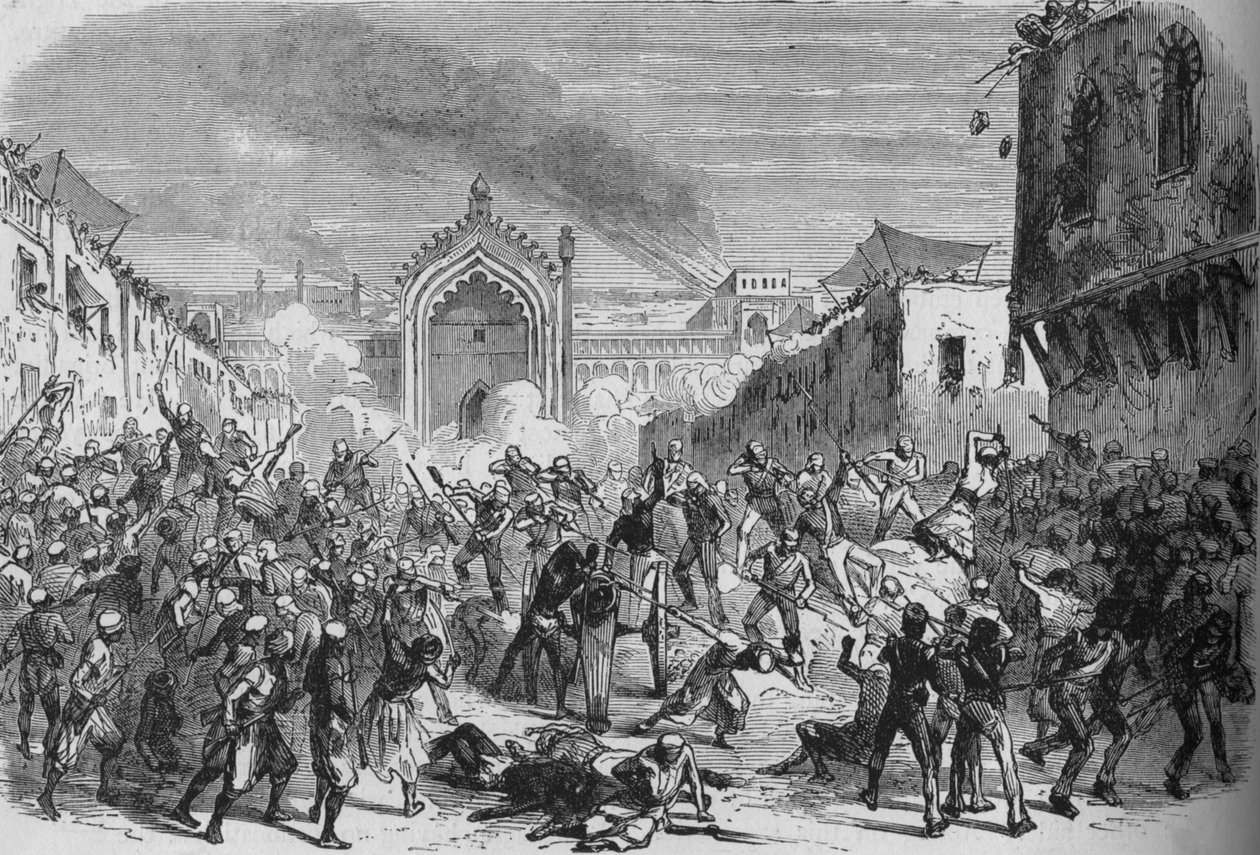 Fall of Lucknow, c1880 av Unbekannt
