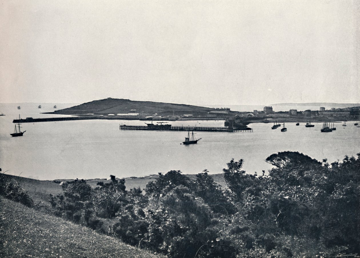 Falmouth - General View, från Pendennis, 1895 av Unbekannt