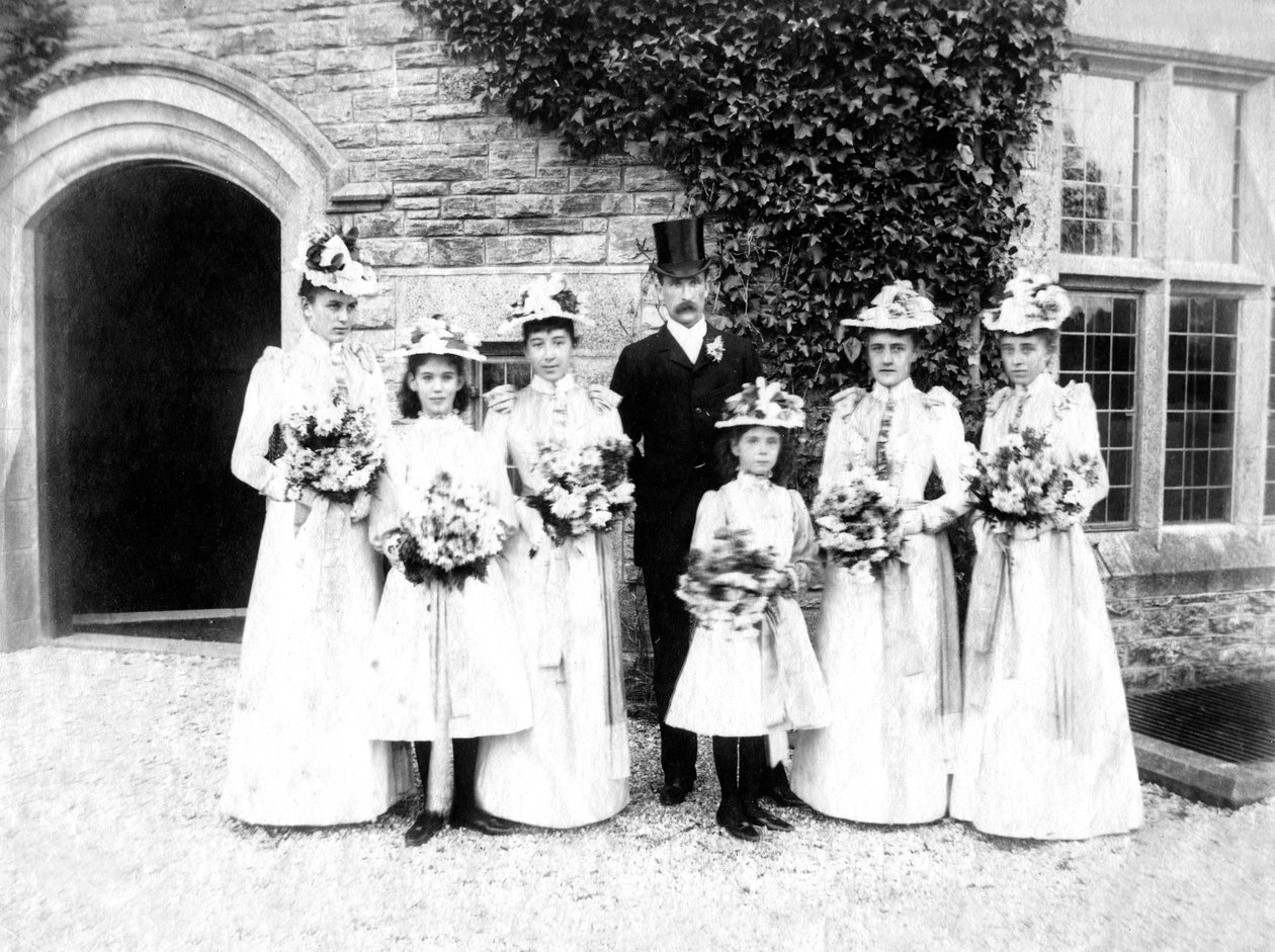 Familjefoto, c1882 av Unbekannt