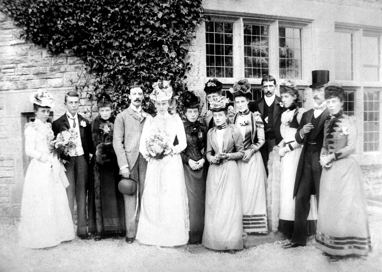 Familjefoto, c1882 av Unbekannt